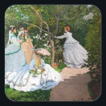 Adesivo Quadrado Claude Monet - Mulheres no Jardim<br><div class="desc">Mulheres no Jardim / Femmes au jardin - Claude Monet,  Petróleo na Canvas, 1866</div>