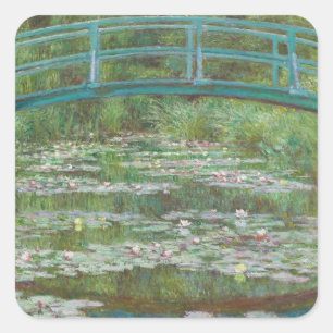 Adesivo Quadrado Claude Monet  Ponte Japonesa, 1899
