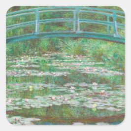 Adesivo Quadrado Claude Monet, Ponte Japonesa. Impressionismo