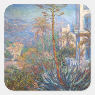 Adesivo Quadrado Claude Monet - Vilas em Bordighera