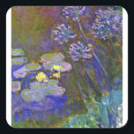 Adesivo Quadrado Claude Monet Water Lily Agapanthus<br><div class="desc">Claude Monet's Water Lily e Agapanthus - Claude Monet's Water Lily e Agapanthus é uma pintura impressionista maravilhosa feita por um dos maiores artistas de flores de todos os tempos. O jardim aquático está vivo com cor e emoção, enquanto o roxo Agapanthus flui de seus caules azuis e verdes. A...</div>