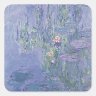 Adesivo Quadrado Claude Monet   Waterlilies
