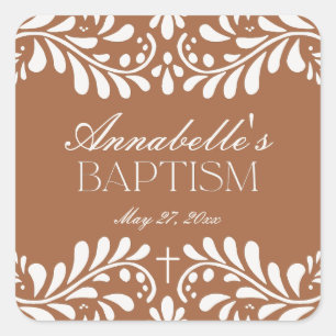 Adesivo Quadrado Clay Talavera Azulejo Espanhol Fiesta Baptism Favo