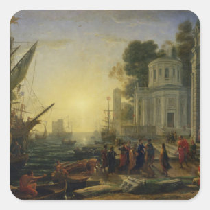 Adesivo Quadrado Cleopatra que desembarca na parte posterioa do