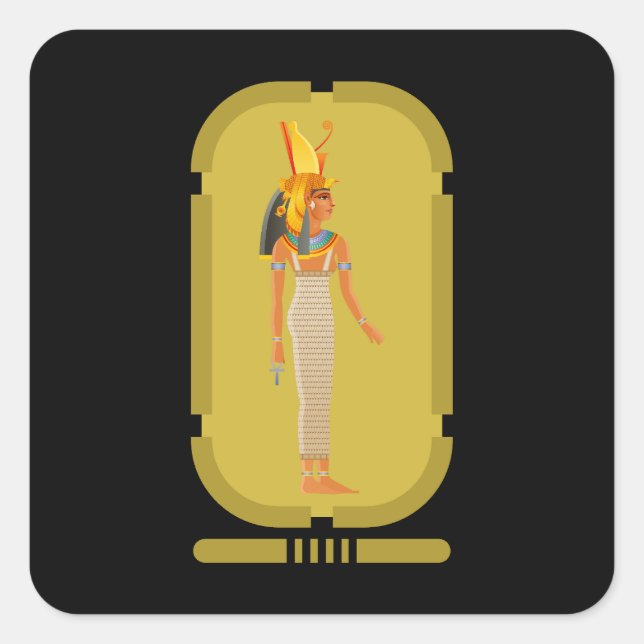 Adesivo Quadrado Cleopatra Square Sticker (Frente)