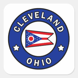 Adesivo Quadrado Cleveland Ohio