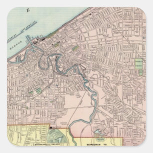 Adesivo Quadrado Cleveland, Ohio