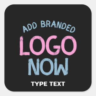 ADESIVO QUADRADO CLIENTE FASHIONÁVEL SIMPLES E LIMPO NEGRO