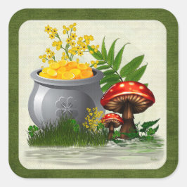 Adesivo Quadrado Clover Trail Whimsical FolArt