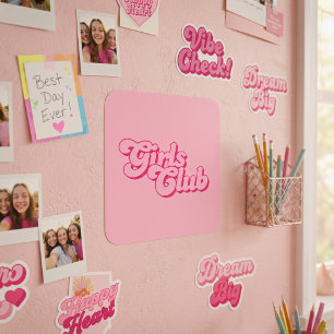 Adesivo Quadrado Clube das Meninas