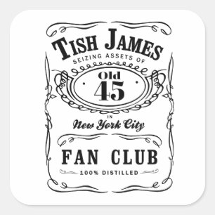 Adesivo Quadrado Clube de Fãs de Tish James