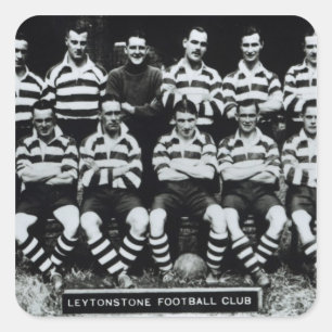 Adesivo Quadrado Clube do futebol de Leytonstone, c.1935