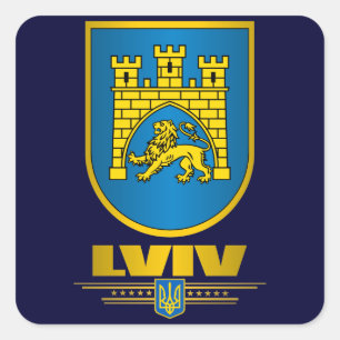 Adesivo Quadrado COA de Lviv