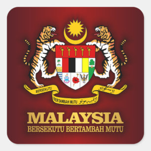 Adesivo Quadrado COA de Malaysia