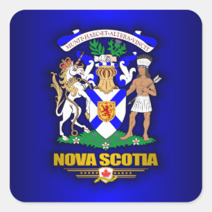 Adesivo Quadrado COA de Nova Escócia
