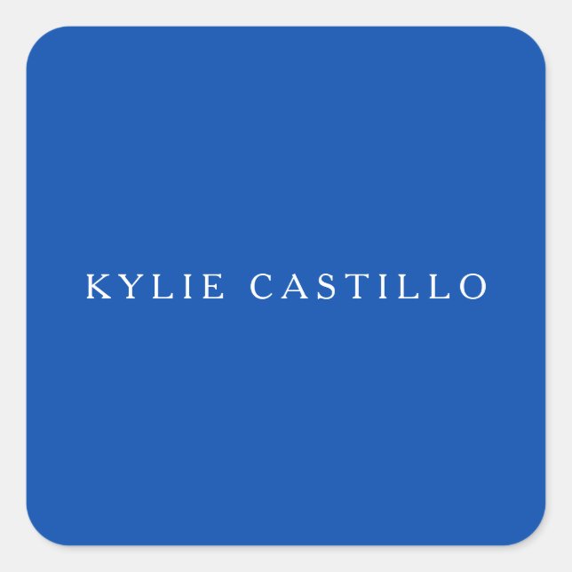 Adesivo Quadrado Cobalt Blue Unique Classic Professional (Frente)