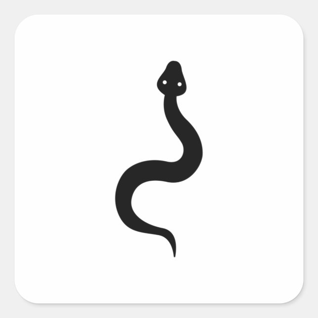 Adesivo Quadrado Cobra simples (Frente)