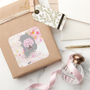 Adesivo Quadrado Cobrir Aéreo Ipad Da Árvore De Raízes Coreana Saku