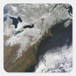 Adesivo Quadrado Cobrir de neve que se estende do Canadá