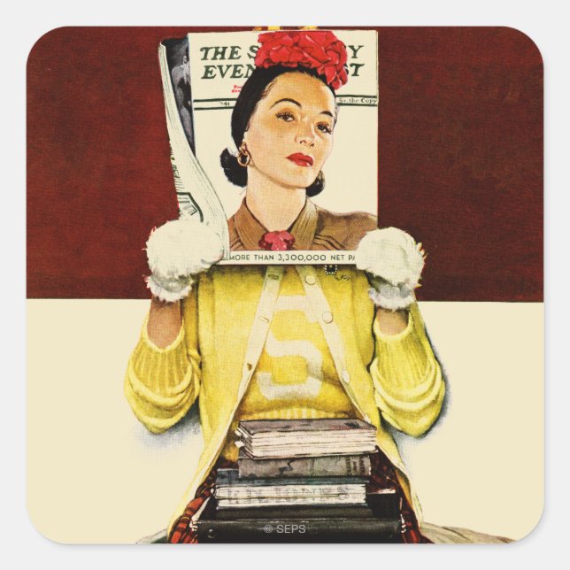 Adesivo Quadrado Cobrir Girl (Frente)