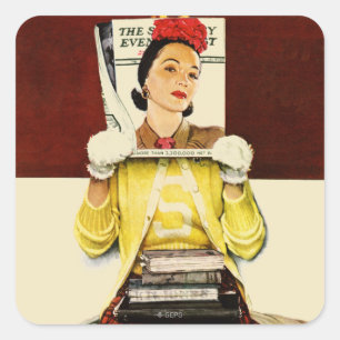 Adesivo Quadrado Cobrir Girl