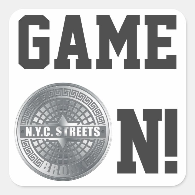 Adesivo Quadrado Cobrir Manhole Bronx (Frente)