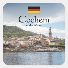 Adesivo Quadrado Cochem Alemanha Souvenir