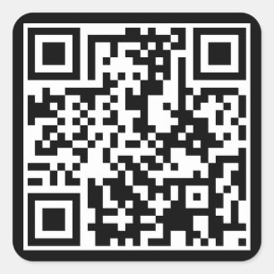 Adesivo Quadrado código customizável de QR