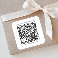 Código de QR comercial e site da empresa
