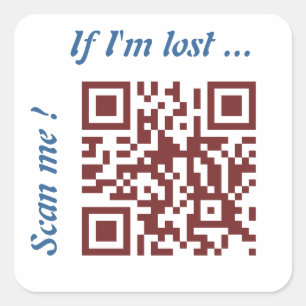 Adesivo Quadrado Código QR