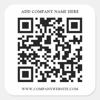ADESIVO QUADRADO CÓDIGO QR