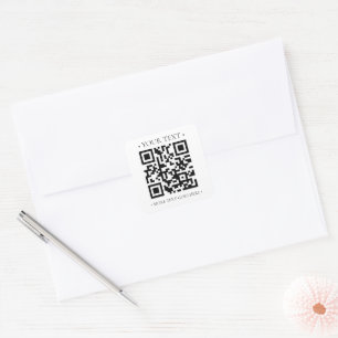 Adesivo Quadrado Código QR da sua empresa