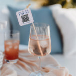 Adesivo Quadrado Código QR de despedida de solteira rosa vintage mo<br><div class="desc">Traga um toque moderno para a celebração de despedida de solteira da noiva com este adesivo quadrado de código QR de despedida de solteira cor-de-rosa retrô moderno vintage. Este adesivo combina perfeitamente a estética vintage com um toque contemporâneo, apresentando um design azul elegante e um código QR personalizável. Capture a...</div>