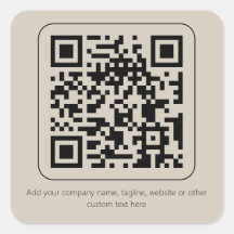 Código QR de Produto Personalizado Textura Creme P