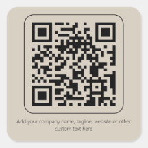 Código QR de Produto Personalizado Textura Creme P