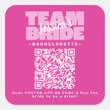 Código QR Despedida de Solteira Comprar Bebida Tim