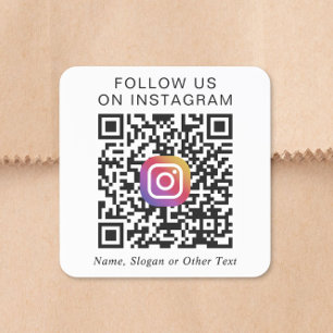 Adesivo Quadrado Código QR do Instagram