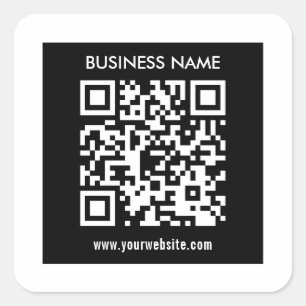 Adesivo Quadrado Código QR editável (gerado instantaneamente)   Pre