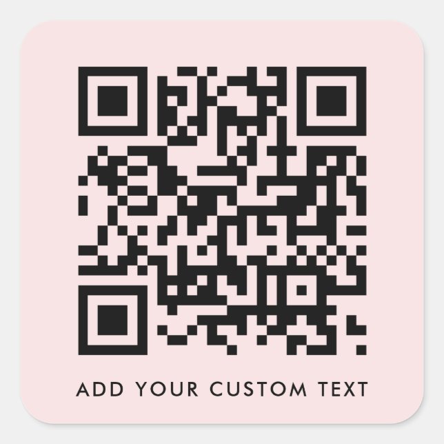 Adesivo Quadrado Código QR | Escanear-me de forma simples e minimal (Frente)
