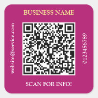 Código QR Nome Comercial Website Promoção Maroon