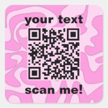 Código QR Pastel Pink Bubblegum Cute Moderno