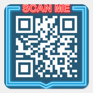 Adesivo Quadrado Código QR personalizado