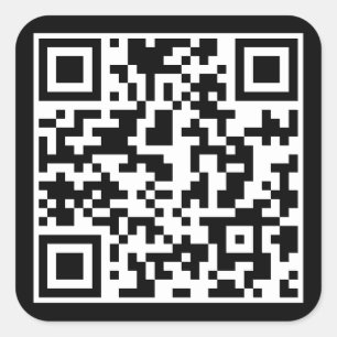 ADESIVO QUADRADO CÓDIGO QR PERSONALIZADO