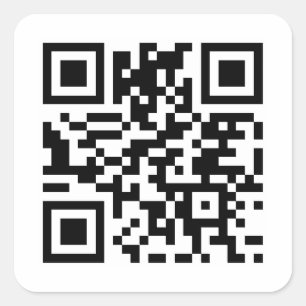 Adesivo Quadrado Código QR personalizado 