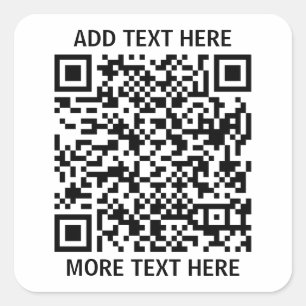 Adesivo Quadrado Código QR personalizado