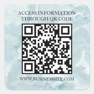 Adesivo Quadrado Código QR Personalizado Holográfico Marketing Mode