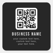Código QR personalizável e design de texto editáve