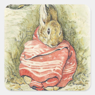 Adesivo Quadrado Coelho Beatrix Potter