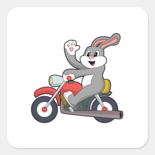 Adesivo Quadrado Coelho como motociclista com motocicleta.PNG