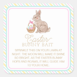 Adesivo Quadrado Coelho da Páscoa Bait